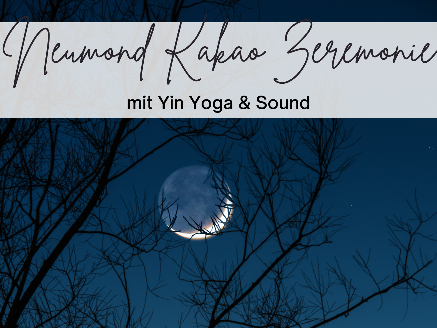 Vollmond Kakao Zeremonie mit Yin Yoga und Sound Healing